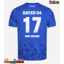 Camisa de Futebol Bayer Leverkusen Eliesse Ben Seghir #17 Equipamento Alternativo 2025-26 Manga Curta